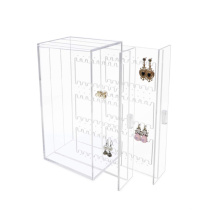 2 Drawer Acrylic Earring Holder, Jewelry Organizer Case (Holds up to 48 Pairs)